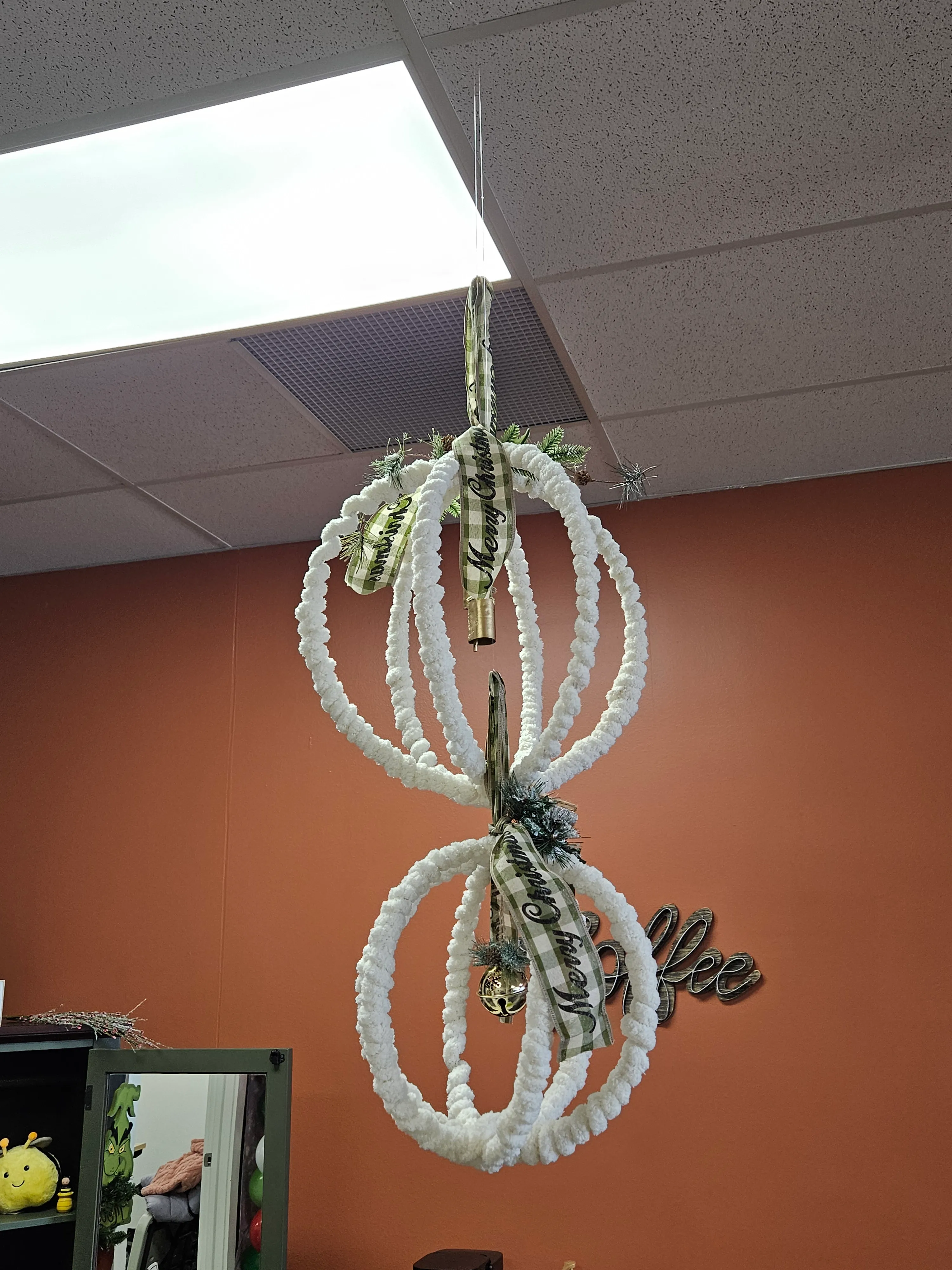 Large Hanging Yarn Ornaments