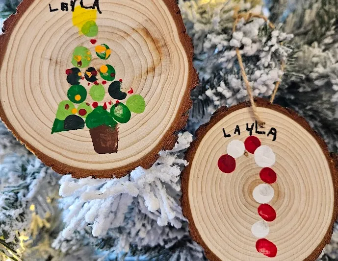 🎄 Toddler Craft Class: Fingerprint Ornaments
