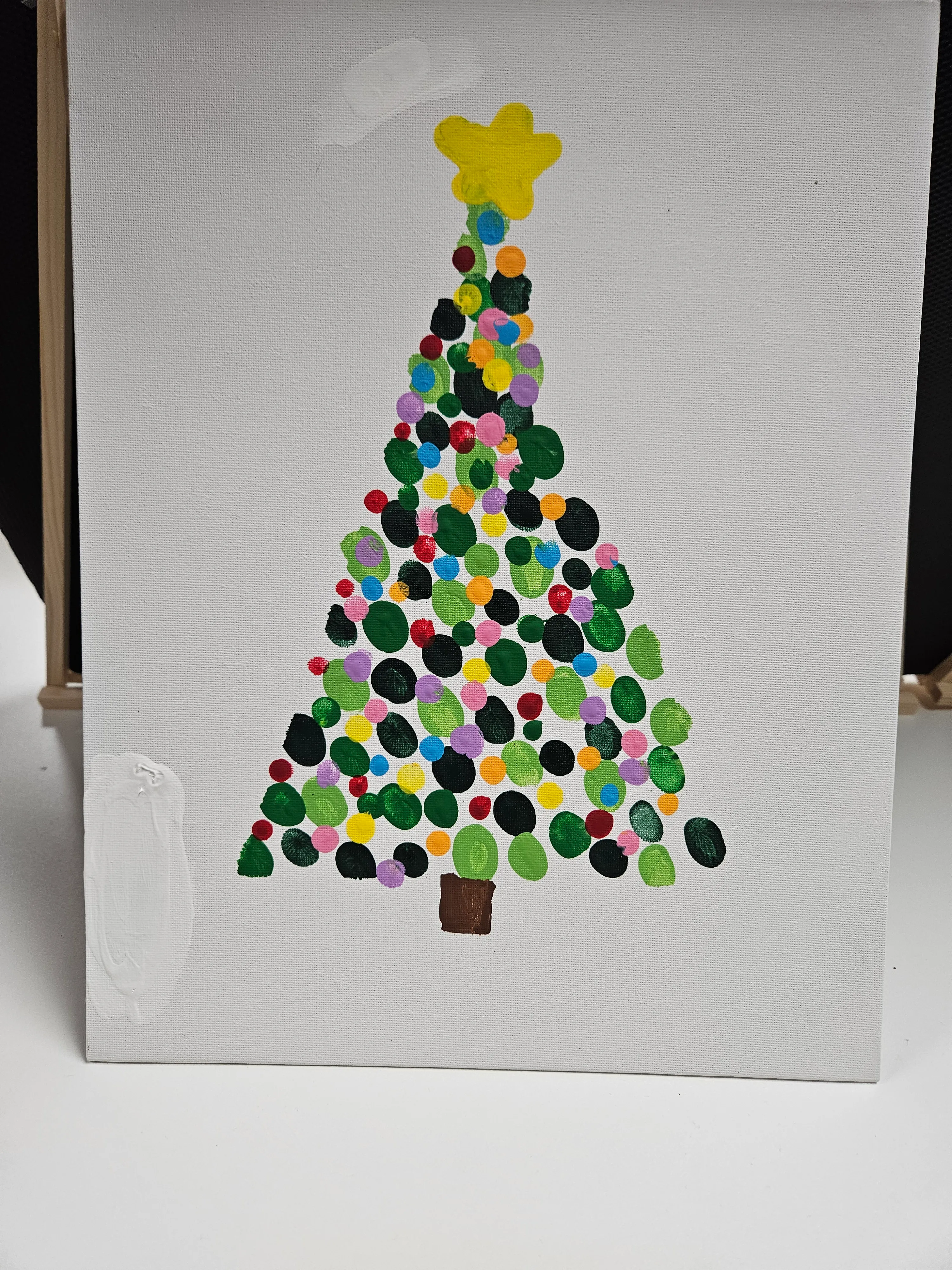 🎨 Kids Class: Fingerprint Canvas Tree