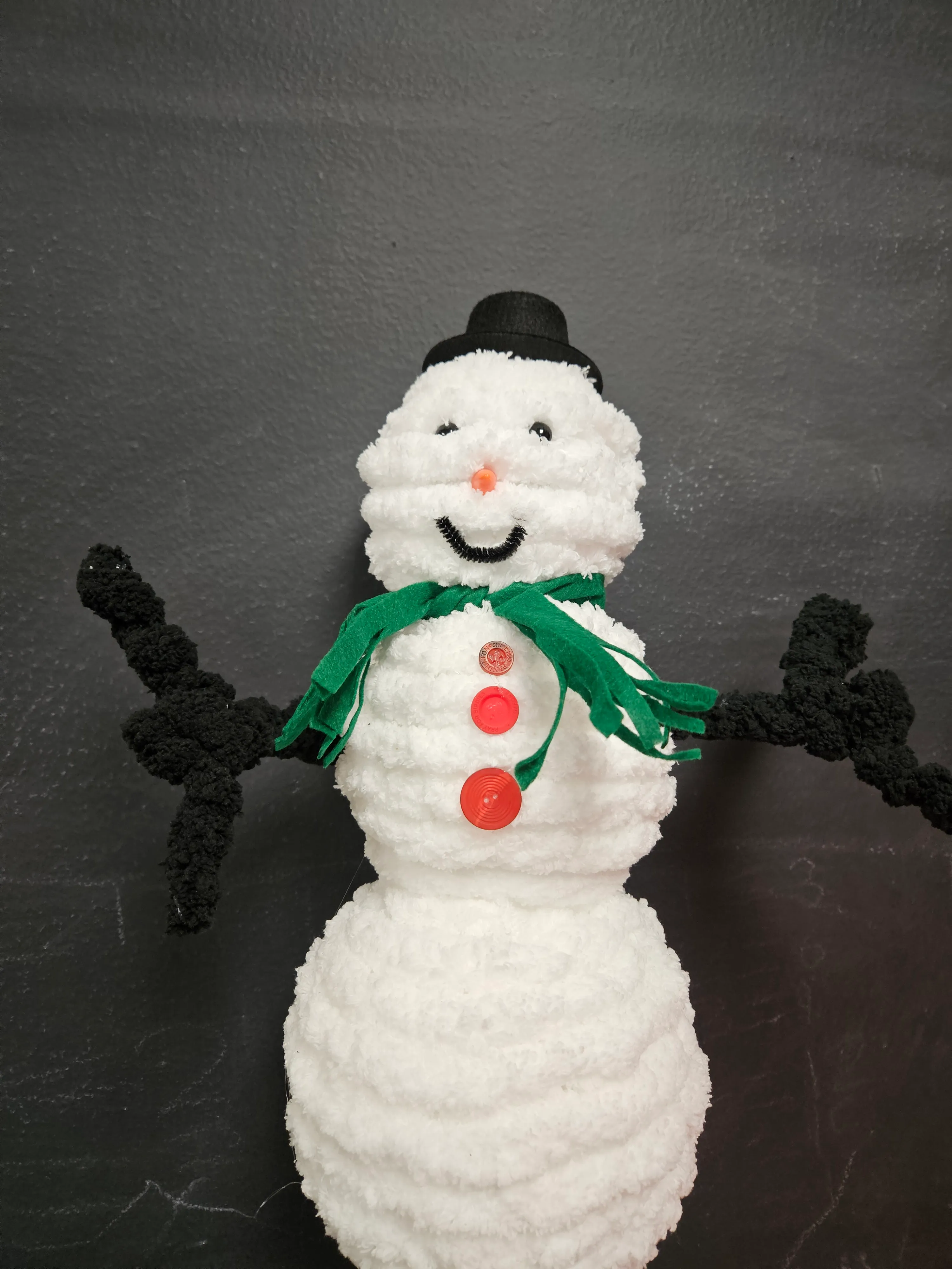 Chunky Yarn Snowman