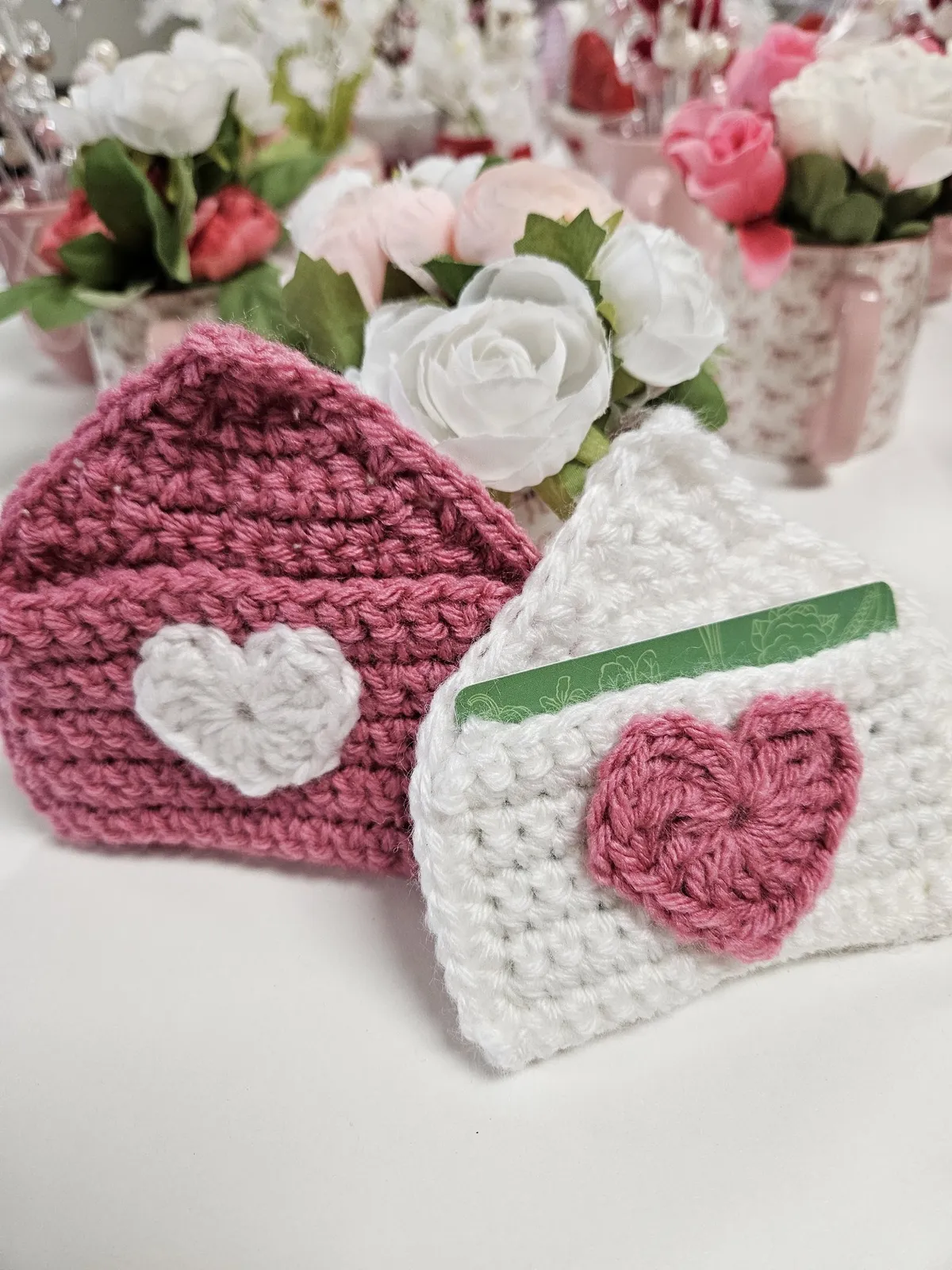 🧶 Crochet Valentine’s Envelope – Gift Card Holder