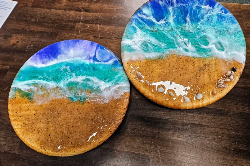 ๐ Resin Ocean Wave Food-Safe Tray Workshop