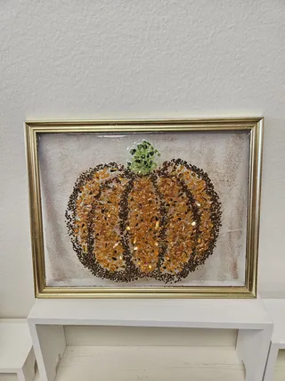 🍂🎃 Fall or Halloween Resin Art Frame Workshop