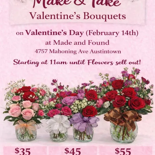 🌸 Make & Take Valentine’s Bouquets 🌸 Large Arrangement