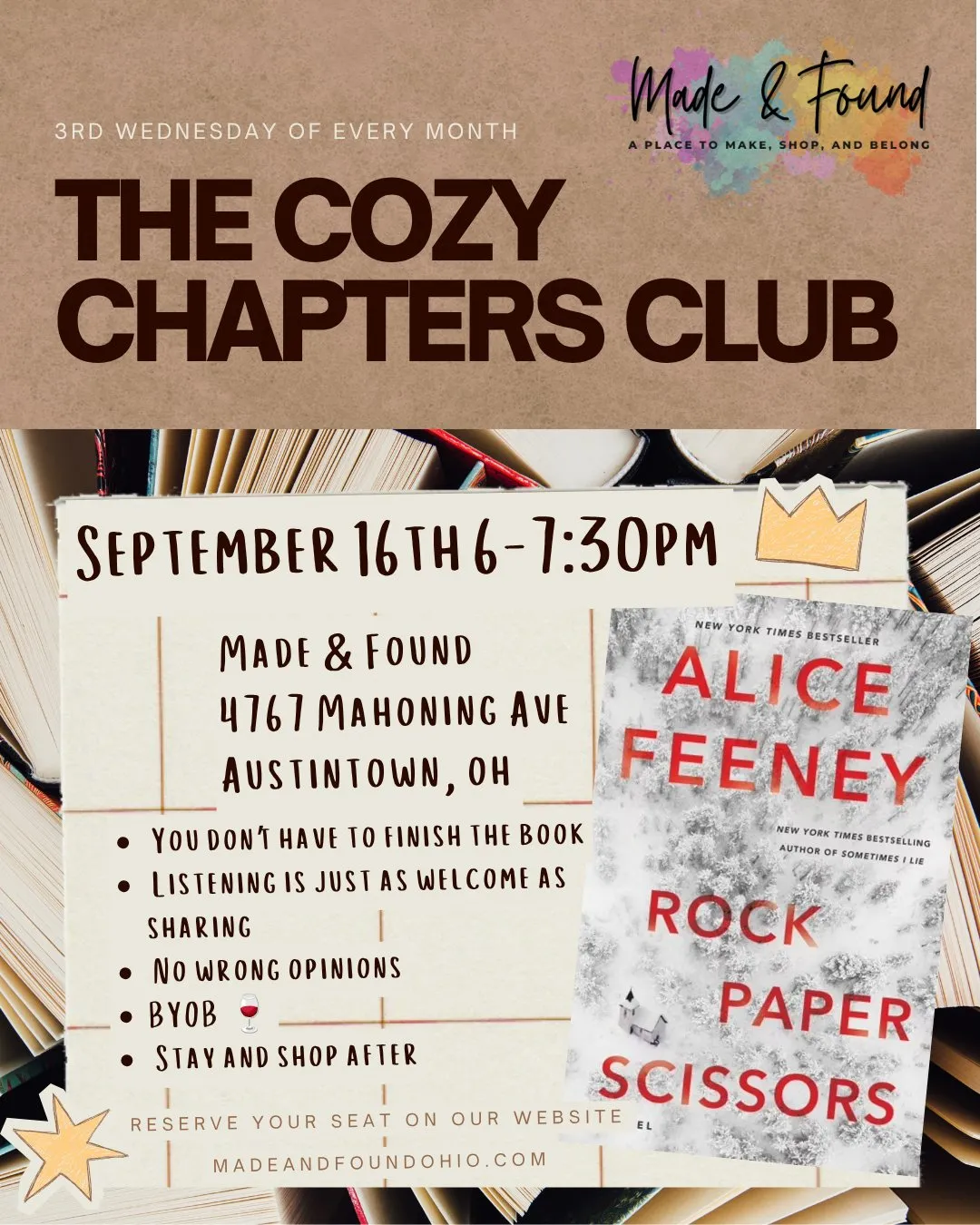 π The Cozy Chapters Club π (Book Club)