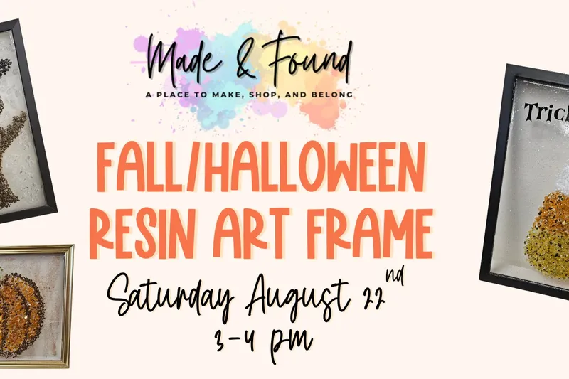 ππ Fall or Halloween Resin Art Frame Workshop