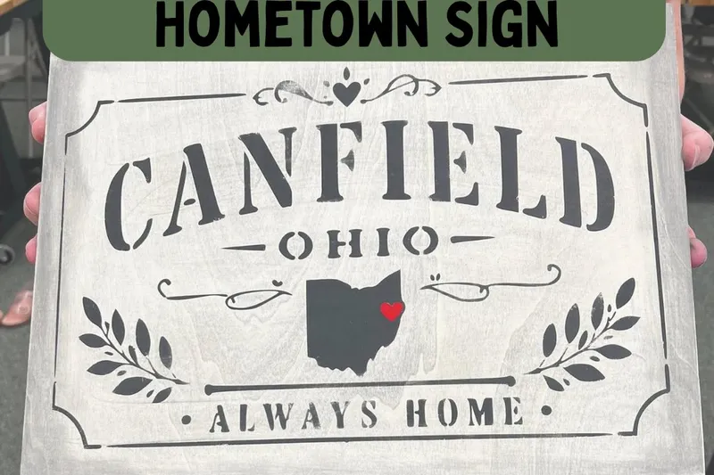 Amy's Private Party – Hometown Sign