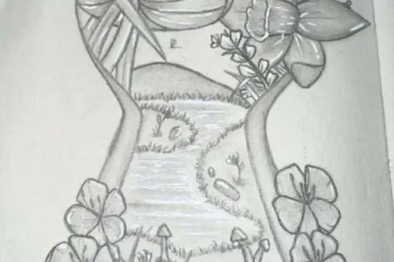 ✏️ Whimsical Keyhole Pencil Drawing Class