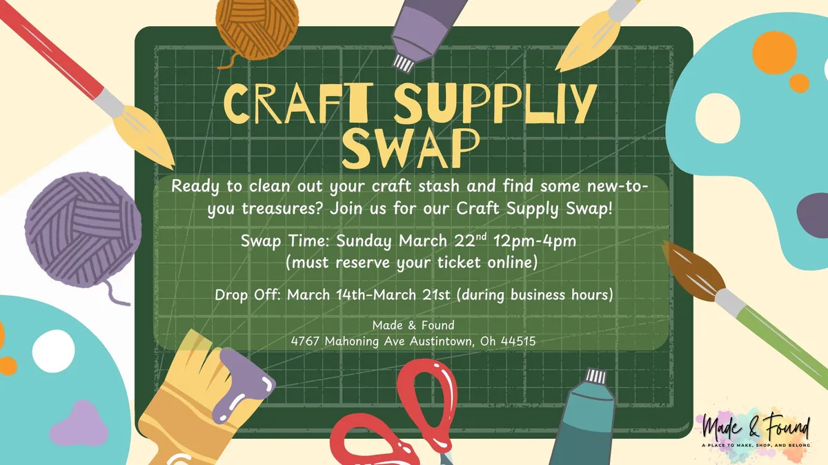 🧵✂️ Craft Supply Swap 🎨🧶